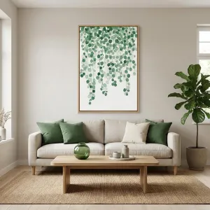 Tranh Canvas Lá Cây Treo Màu Nước Minimalist - Botanical Art Tinh Tế