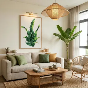 Tranh Canvas Lá Chuối - Sức Sống Nhiệt Đới