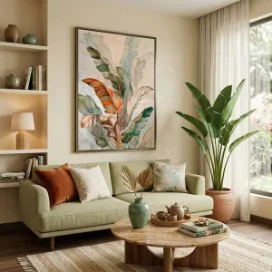 Tranh Canvas Lá Thu Nhiệt Đới