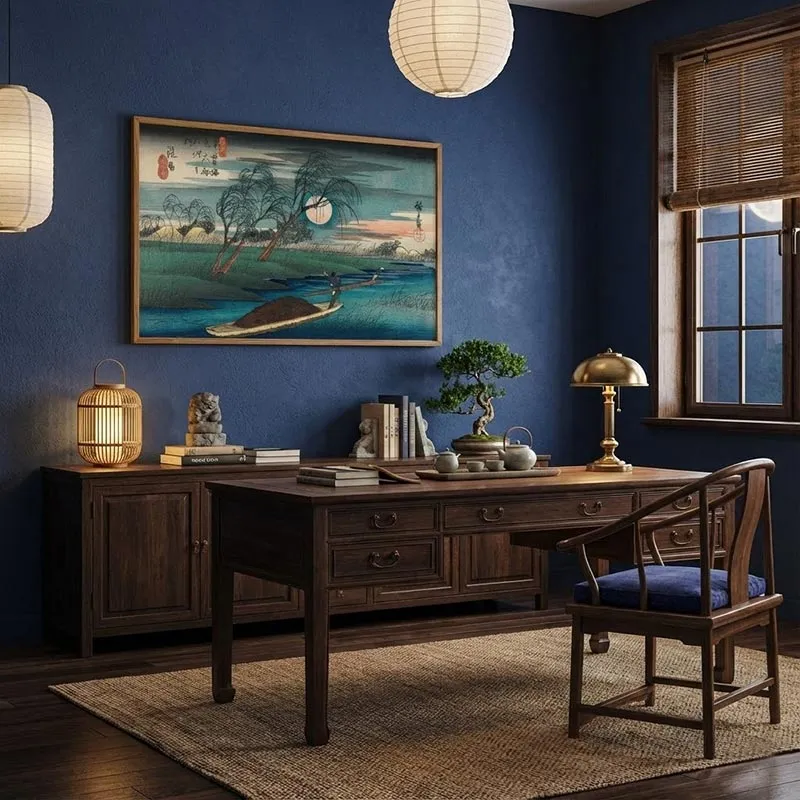 Tranh phong cảnh Trạm 32 Seba dưới ánh trăng của Hiroshige