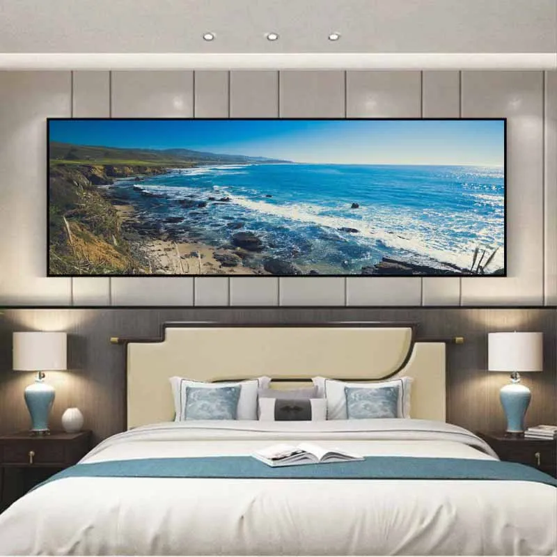 Tranh canvas phong cảnh bờ biển