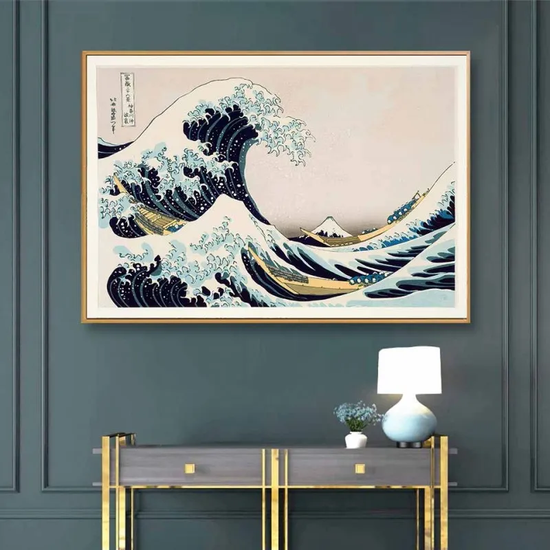 Tranh canvas sóng lừng ngoài khơi Kanagawa