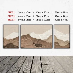 Tranh Canvas: Dãy Núi Trừu Tượng