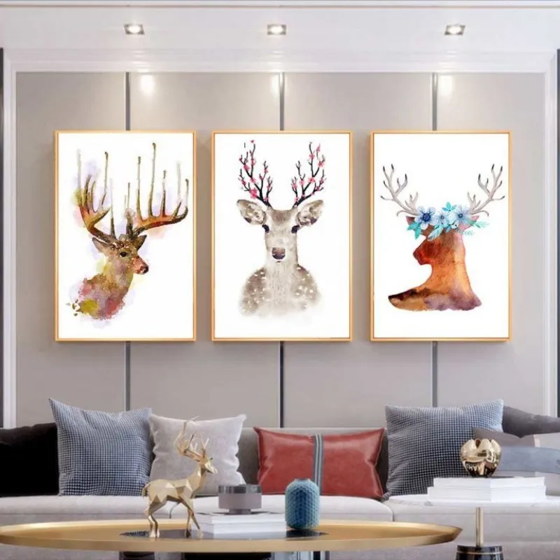 Tranh sừng nai trừu tượng