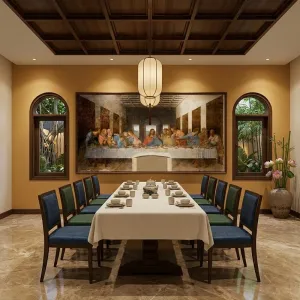 Tranh In Canvas Nghệ Thuật: Bữa Tiệc Ly (The Last Supper) - Dấu Ấn Phục Hưng