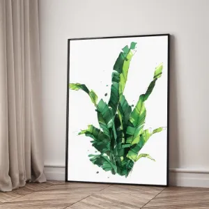 Tranh Canvas Lá Chuối - Sức Sống Nhiệt Đới