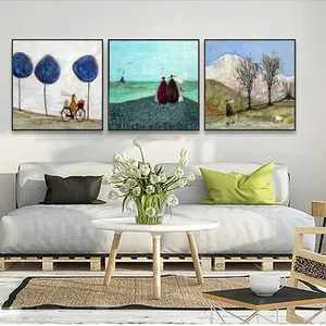 Tranh phong cảnh cuộc sống hàng ngày trừu tượng của họa sĩ Sam Toft