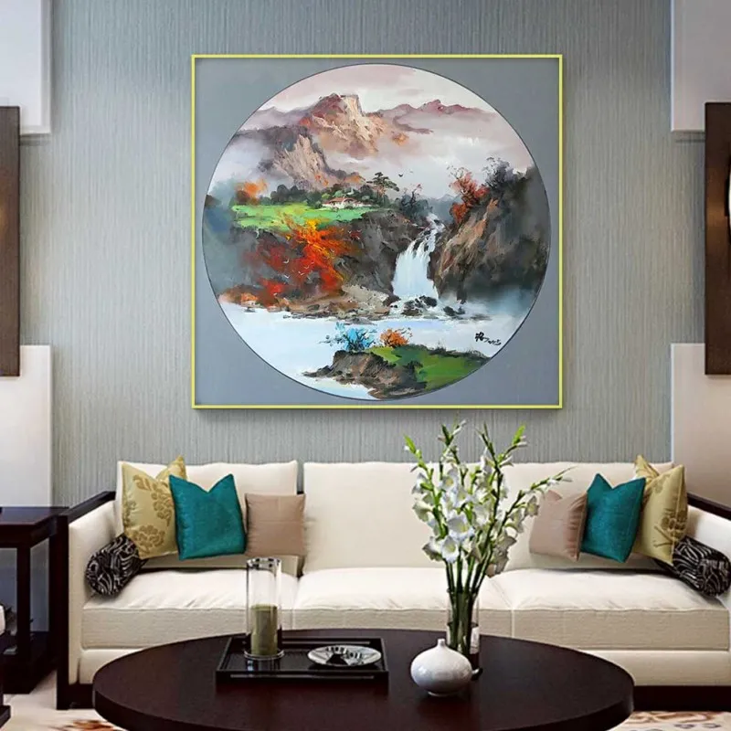 Tranh phong cảnh đồi núi trừu tượng
