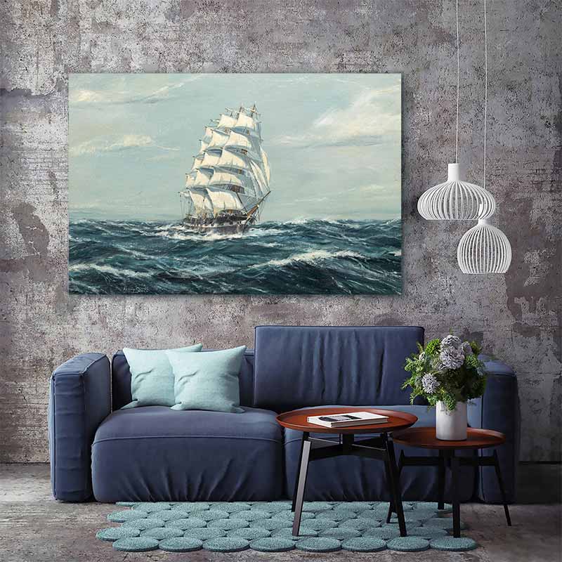 Tranh phong cảnh thuyền buồm của họa sĩ Henry Scott
