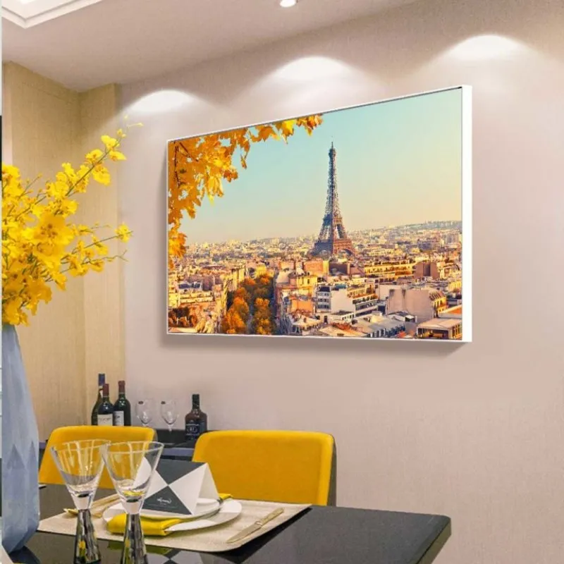 Tranh phong cảnh tháp Eiffel nhìn từ xa