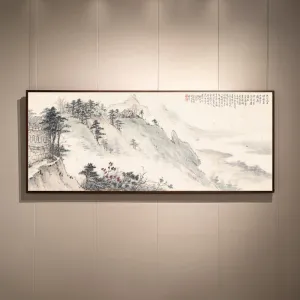 Tranh Canvas Phong Cảnh Thủy Mặc: Chốn Bình Yên Giữa Giang Sơn