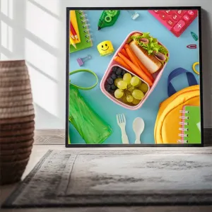 Bộ 3 Tranh Canvas Trái Cây Rau Củ Tươi Mát Nghệ Thuật Splash