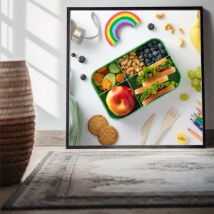 Bộ 3 Tranh Canvas Trái Cây Rau Củ Tươi Mát Nghệ Thuật Splash