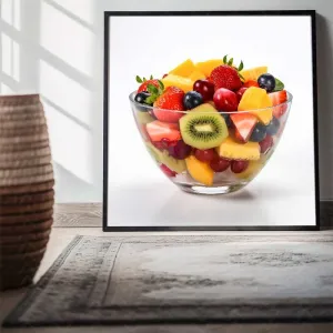 Bộ 3 Tranh Canvas Trái Cây Rau Củ Tươi Mát Nghệ Thuật Splash