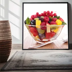 Bộ 3 Tranh Canvas Trái Cây Rau Củ Tươi Mát Nghệ Thuật Splash