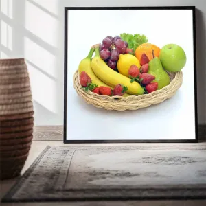 Bộ 3 Tranh Canvas Trái Cây Rau Củ Tươi Mát Nghệ Thuật Splash