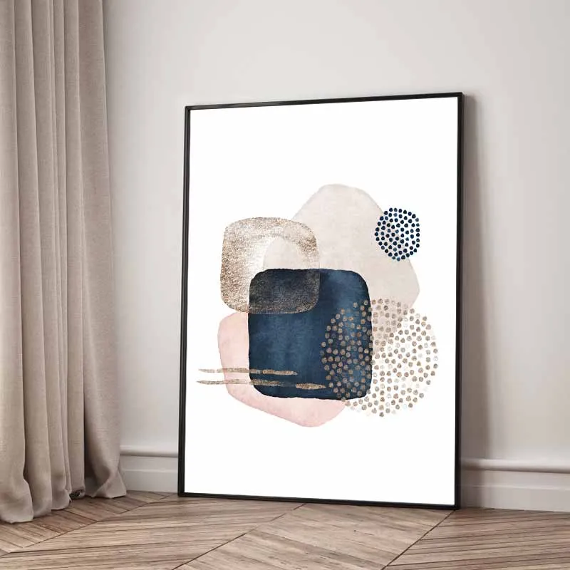 Bộ 3 Tranh Canvas Trừu Tượng: Giai Điệu Pastel & Đại Dương