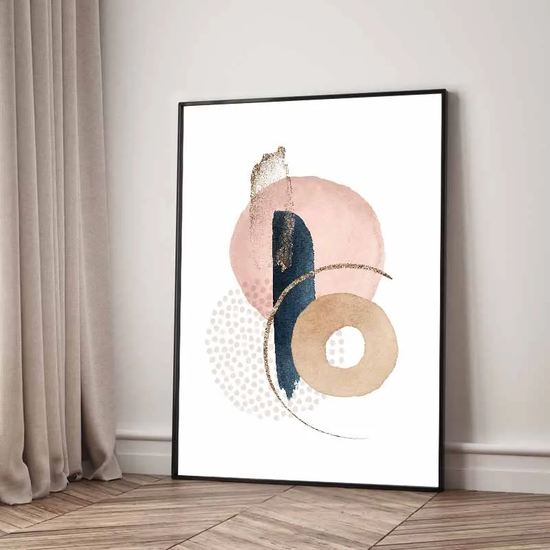 Bộ 3 Tranh Canvas Trừu Tượng: Giai Điệu Pastel & Đại Dương