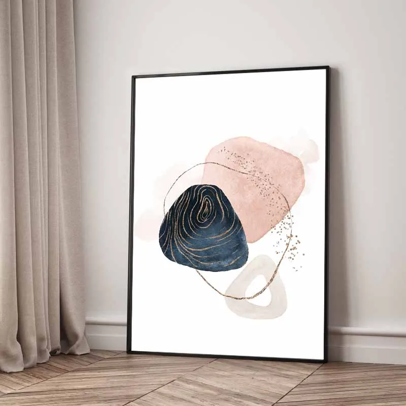 Bộ 3 Tranh Canvas Trừu Tượng: Giai Điệu Pastel & Đại Dương