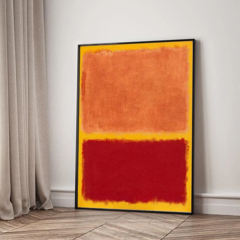 Tranh Canvas Trừu Tượng Mark Rothko: Sắc Cam & Đỏ Trầm (No. 31)