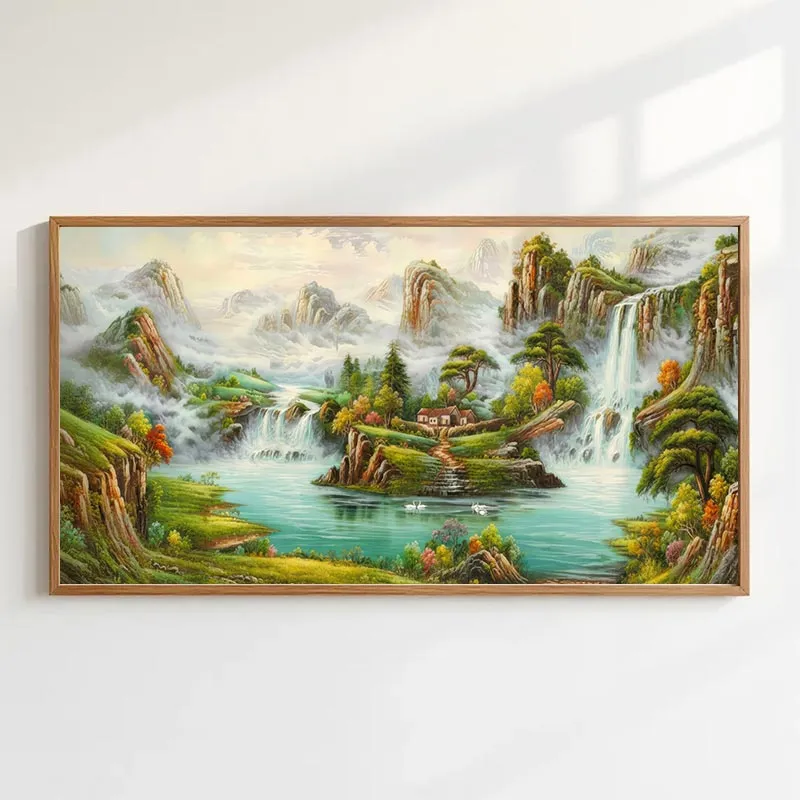 Thế Ngoại Đào Nguyên (Sắc Thu Thác Nước, Phong Cảnh Tụ Tài)