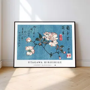 Tranh Canvas Hoa Anh Đào (Cherry Blossoms) Cổ Điển - Họa Sĩ Utagawa Hiroshige