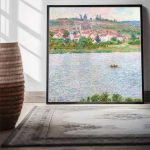 Tranh Canvas Phong Cảnh: Thị Trấn Vétheuil Dưới Nắng Hè - Claude Monet