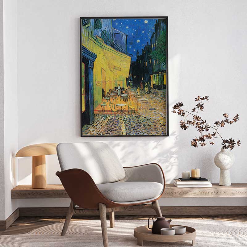 tranh cafe terrace at night van gogh kiệt tác đêm arles