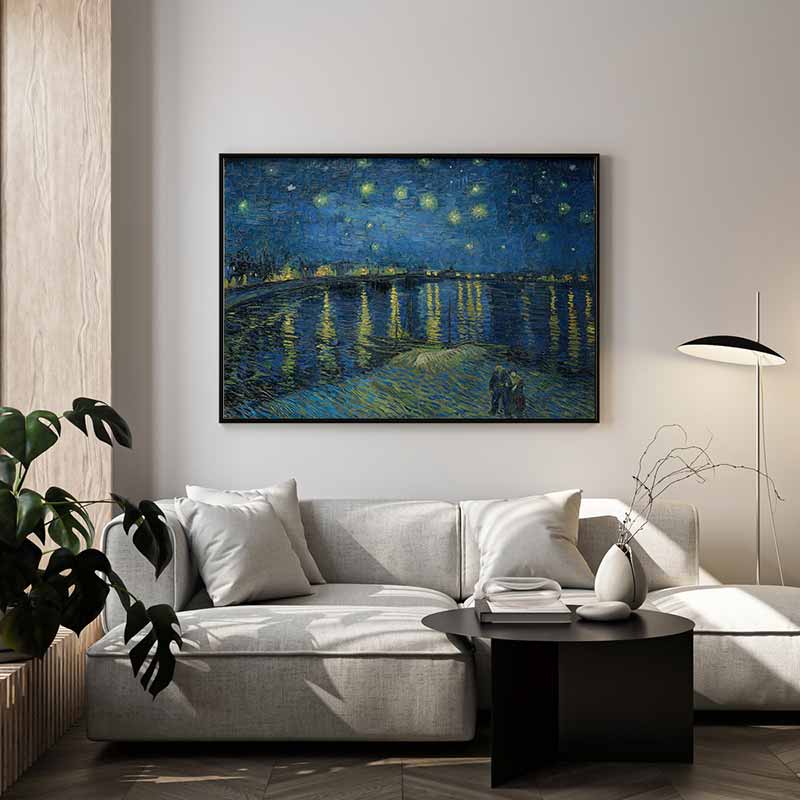 Starry Night Over the Rhône được vẽ ngay sau Café Terrace, cũng tại Arles