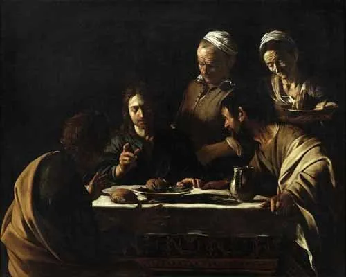 Caravaggio, Bữa tối tại Emmaus, 1606.