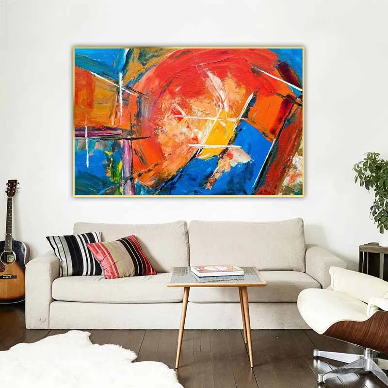 Các nét vẽ khác nhau của các màu sắc khác nhau theo một cách hoàn toàn trừu tượng