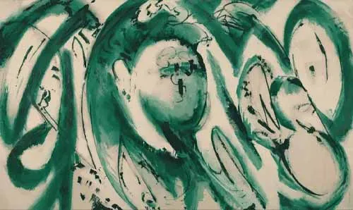 Lee Krasner, Portrait in Green, 1969. Phòng trưng bày Courtesy Kasmin, New York
