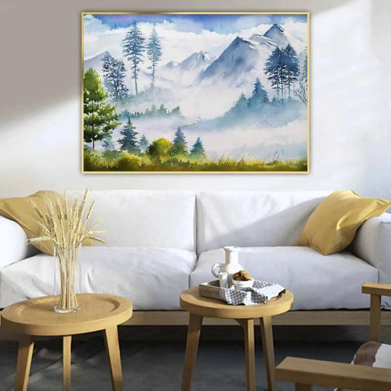 Tranh phong cảnh thiên nhiên màu nước