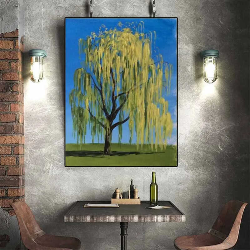 Tranh cây liễu rũ