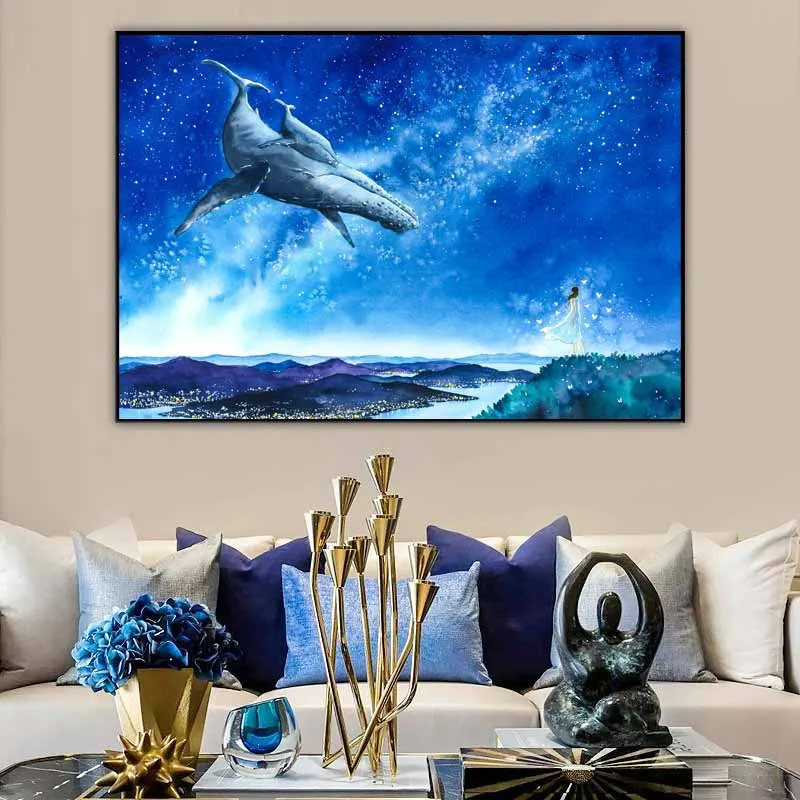 Tranh phong cảnh galaxy