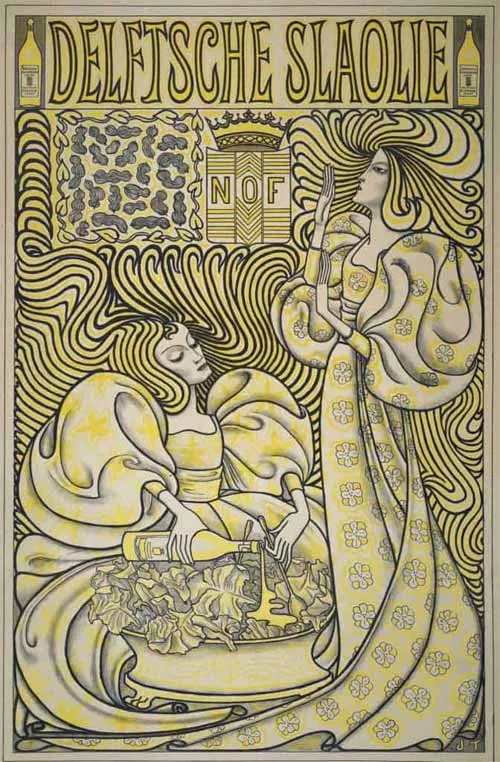 Jan Toorop, Delftsche Slaolie, 1893.