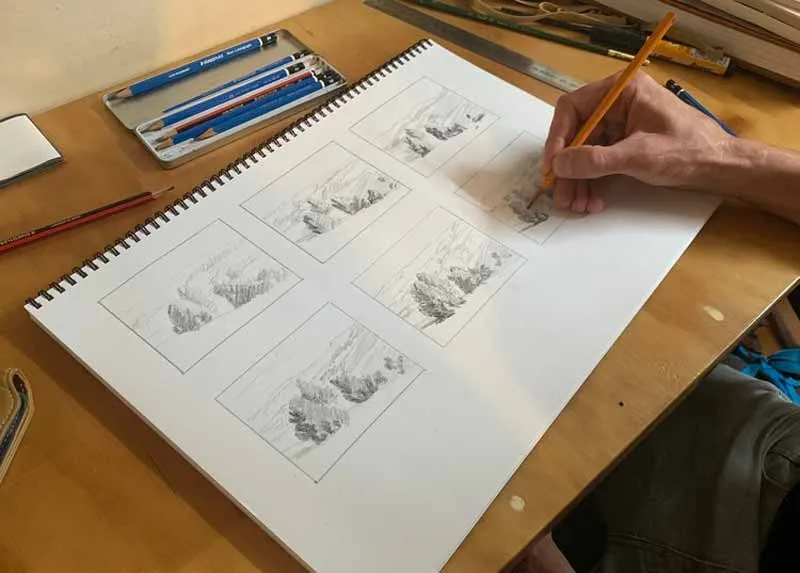 Phác thảo nhiểu bức phong cảnh nhỏ