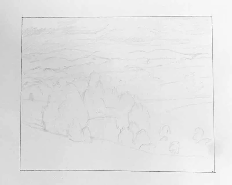 Phác thảo tranh phong cảnh