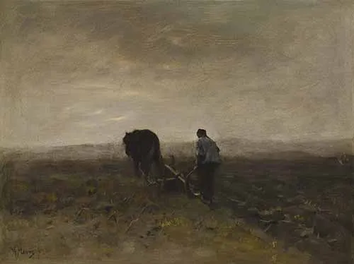 Anton Mauve - Early Morning Plowing