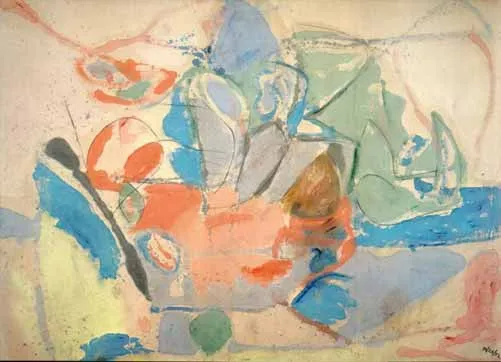 Helen Frankenthaler, Mountains and Sea, 1952. Courtesy National Gallery of Art