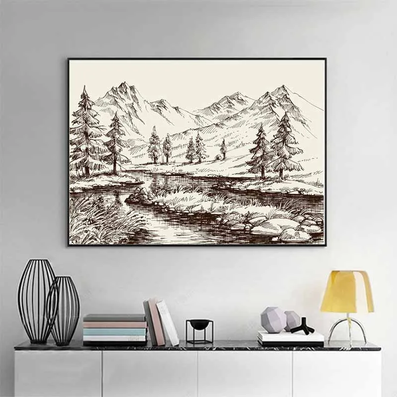 Những bức tranh phong cảnh chì buồn