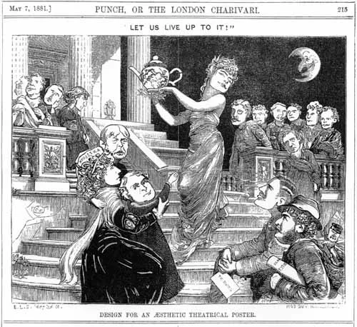 Một trong nhiều tranh biếm họa Punch  về thẩm mỹ