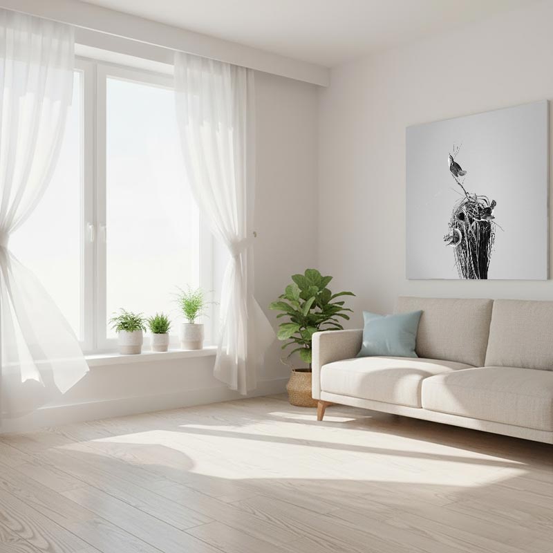 Cửa sổ với rèm cửa sổ thông minh