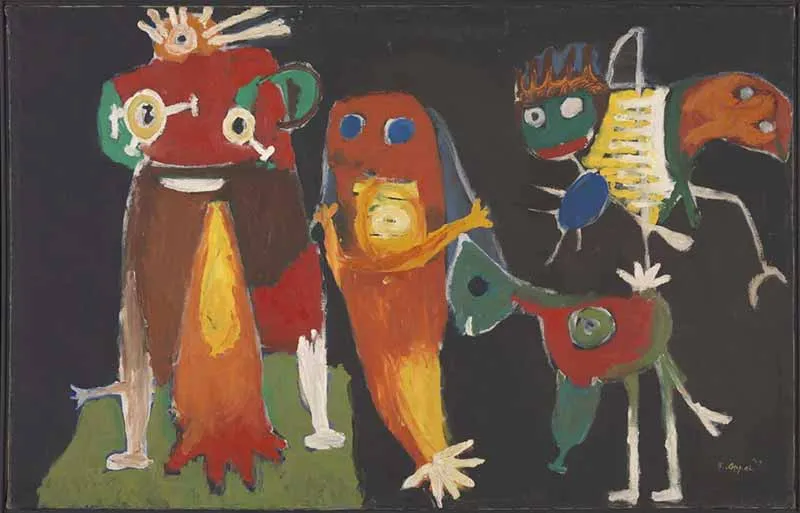 Karel Appel, Hip, Hip, Hoorah! 1949. Courtesy Tate