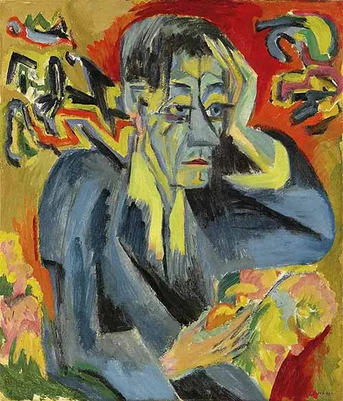 Chân dung nhà thơ Frank của Ernst Ludwig Kirchner, 1917, hình ảnh lịch sự của Christie's