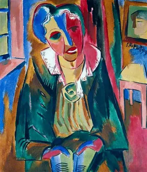 Tiến sĩ Rosa Schapire của Karl Schmidt-Rottluff, 1919, qua Bảo tàng Tate, London