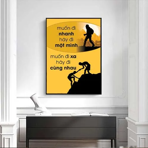 tranh đông lực muốn đi nhanh hãy đi một mình, muốn đi xa hãy đi cùng nhau