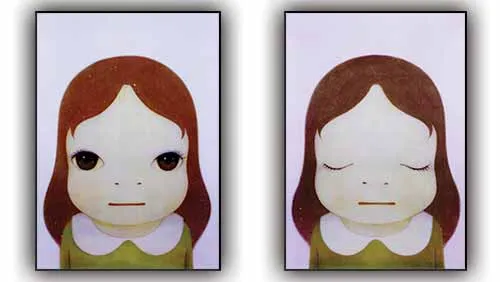 Bức 'Mắt mở, mắt nhắm' vẽ năm 2008