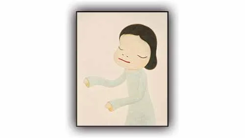 Tác phẩm triệu đô đầu tiên của Nara là Người đi trong đêm (2001)