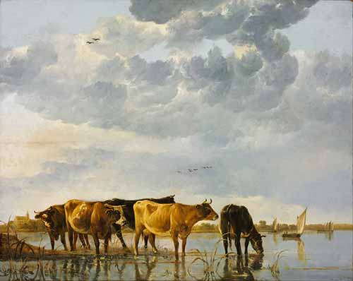Đàn bò bên dòng sông